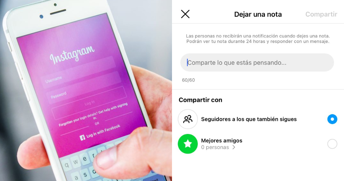 Ultima actualización de Instagram incluye “notas”