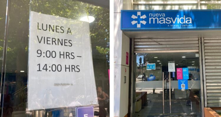 Usuarios de isapres molestos por horario de cierres de atención en sucursales presenciales