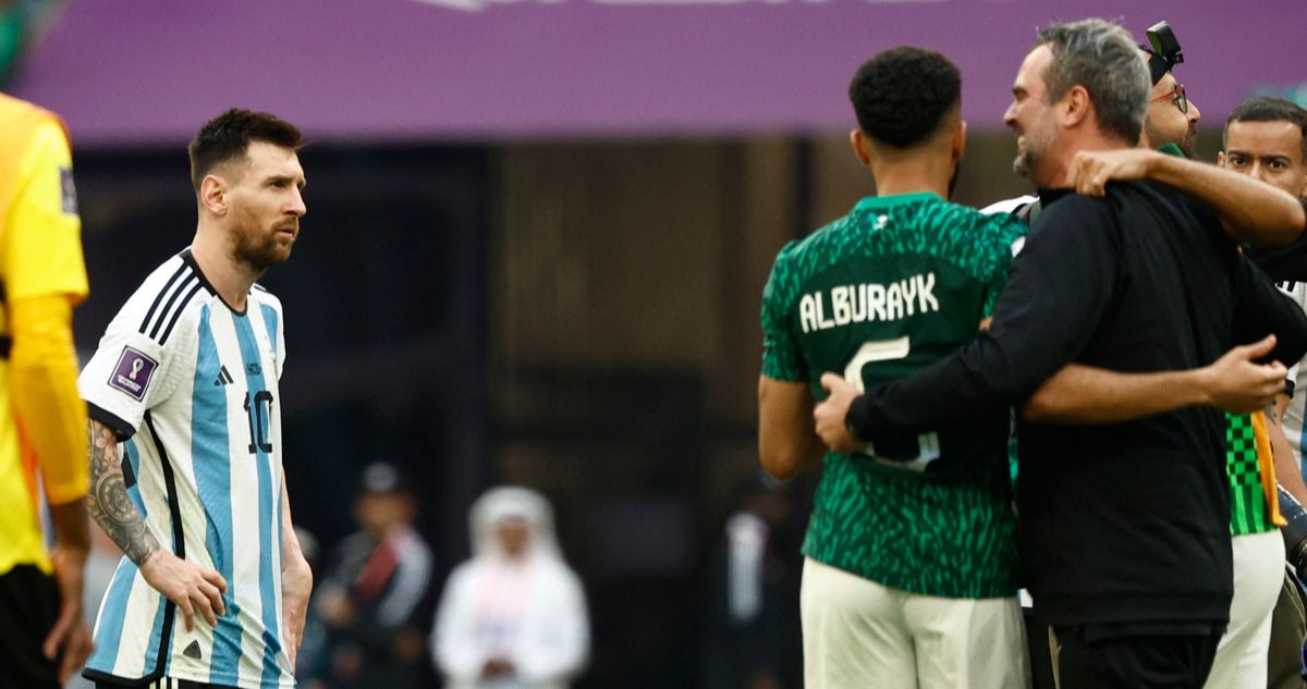 Lionel Messi no la pasó nada de bien en la caída de Argentina con Arabia Saudita.