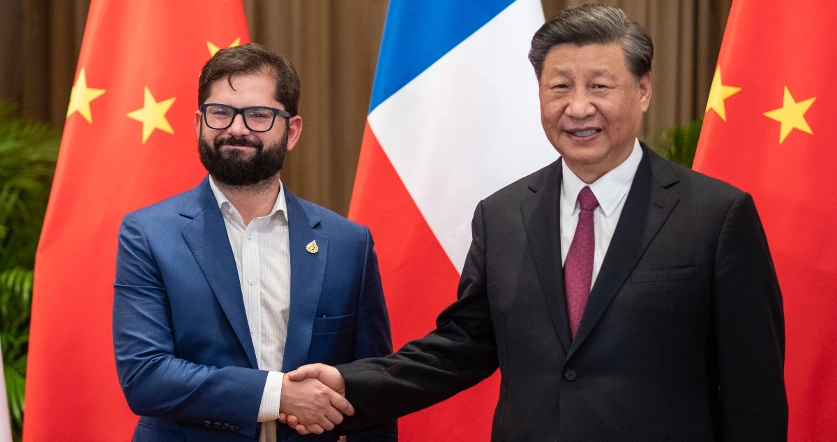 Gabriel Boric y Xi Jinping