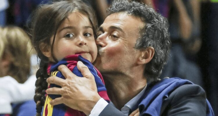 Luis Enrique y su hija Xana