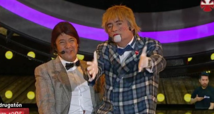 Gigi Martín y Mauricio Flores en la Teletón