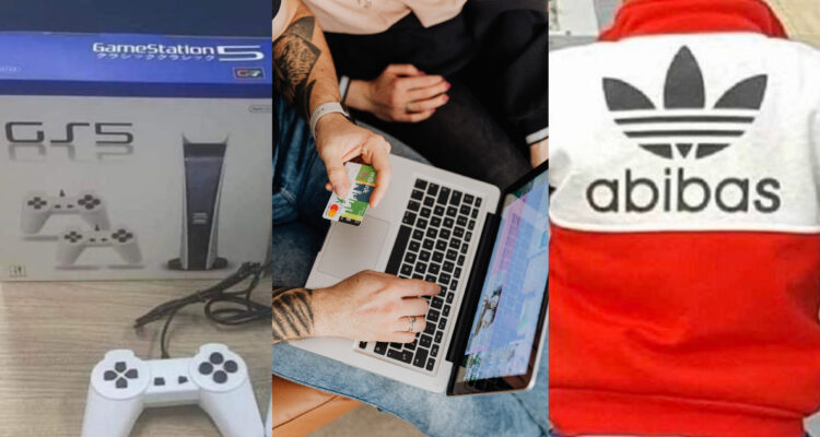 Imágenes de algunos de los memes que surgieron la noche del viernes. En el centro de la foto, una persona comprando en el evento Black Friday.