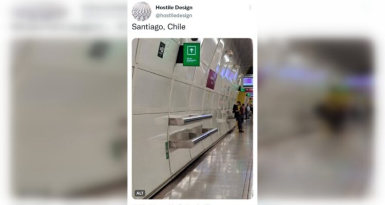Destacan al Metro de Santiago dentro del “diseño hostil” mundial