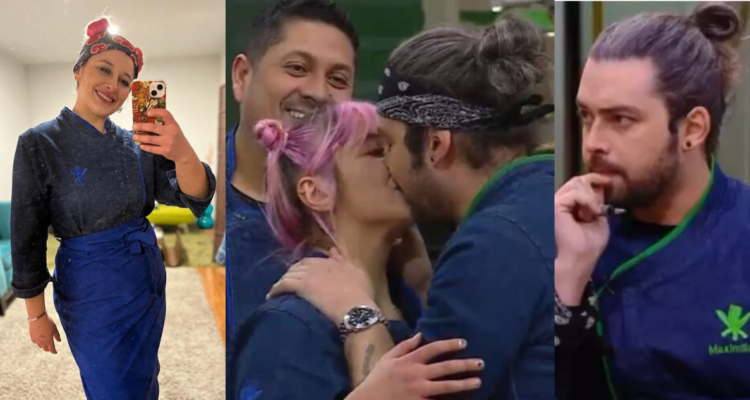 Miel Blanca y Max Cabezón durante su participación en Discipulo del Chef antes de terminar su relación