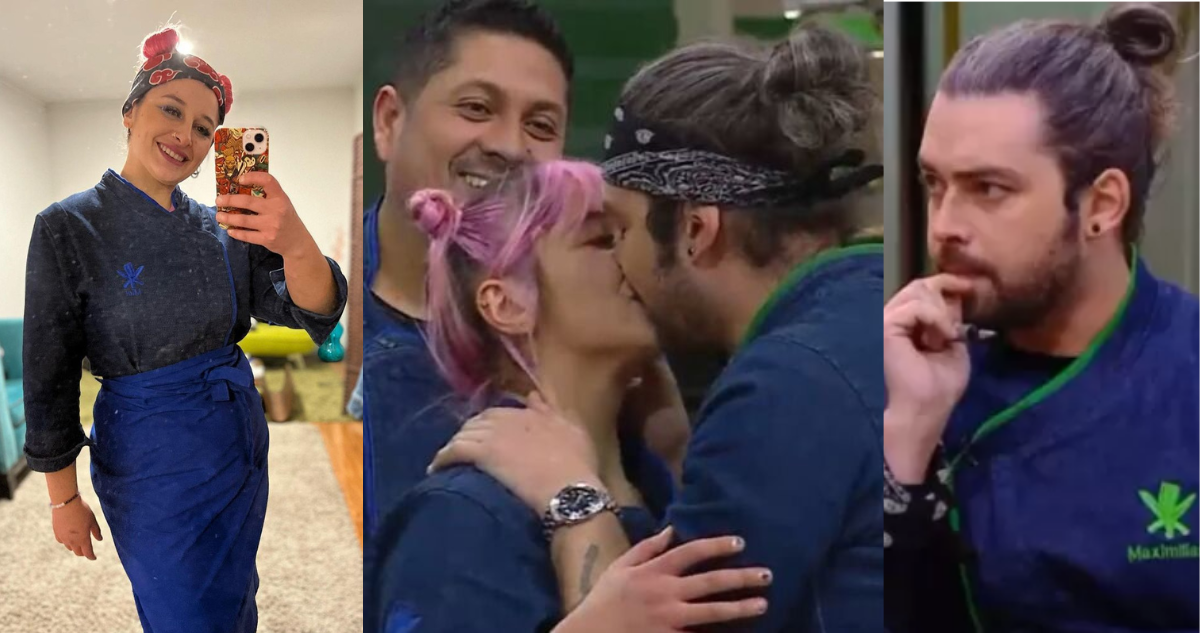 Miel Blanca y Max Cabezón durante su participación en Discipulo del Chef antes de terminar su relación