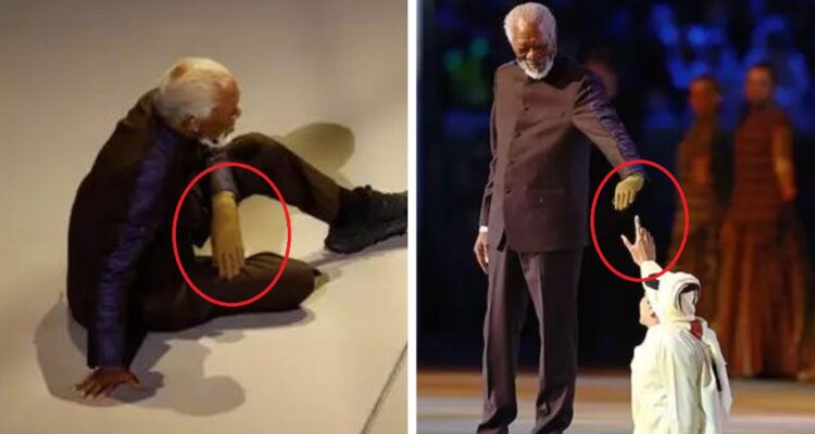 Por qué Morgan Freeman usó solo un guante durante la ceremonia de inauguración del mundial de Qatar 2022