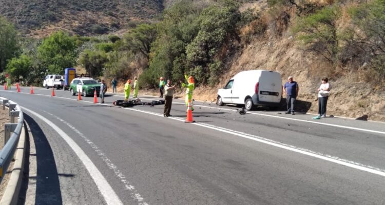 Motociclista muere tras colisión en cuesta la dormida en Olmué