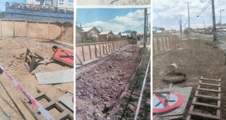 Vecinos de Rahue Alto en Osorno denuncian daños y deterioros por obras de empresa Martabid