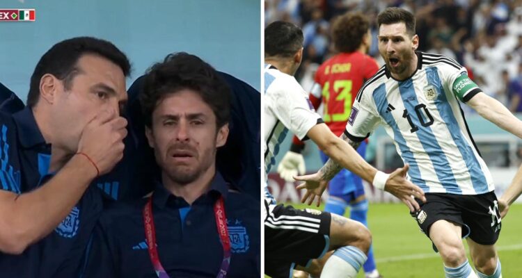 Pablo Aimar no podía creer el gol de Lionel Messi a México.