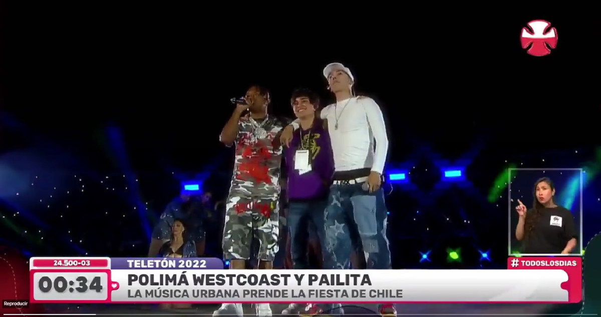 Polimá y Pailita en Teletón