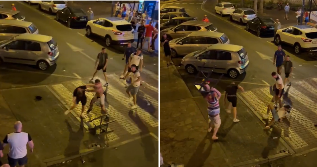 Batalla campal entre hinchas de Inglaterra y de Gales.