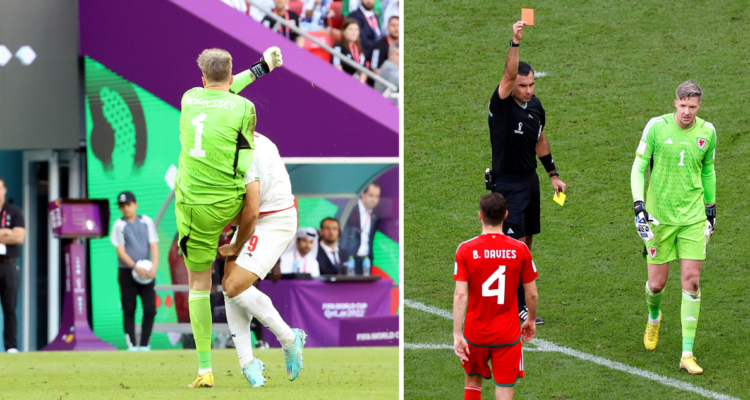 El portero de Gales fue el primer expulsado en el Mundial de Qatar.
