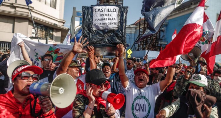 protesta pedro castillo