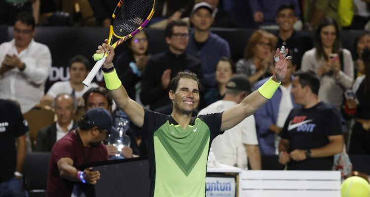 Rafael Nadal maravilló en su exhibición ante Alejandro Tabilo.