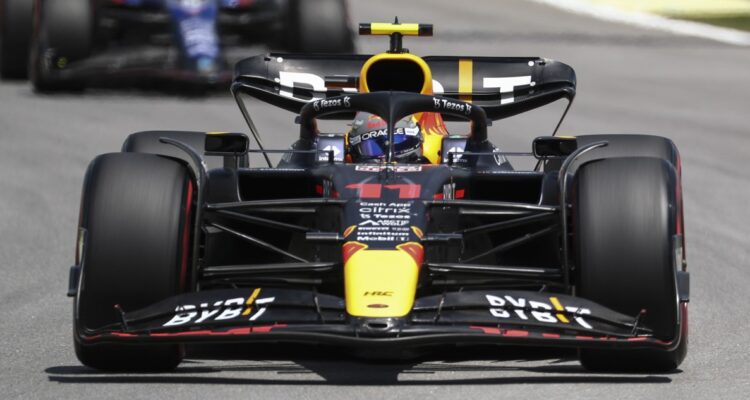 Sergio ‘Checo’ Pérez durante el GP de Brasil.