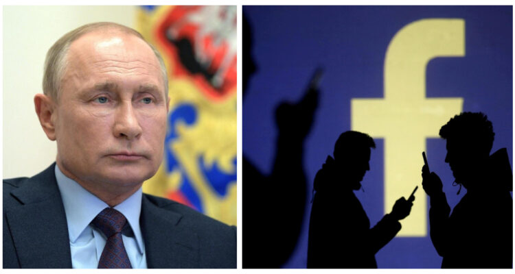 Imágenes de archivo de Vladimir Putin y Facebook.