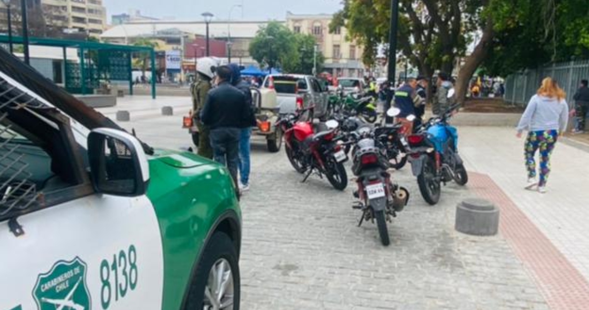 Sacan de circulación motos en Valparaíso