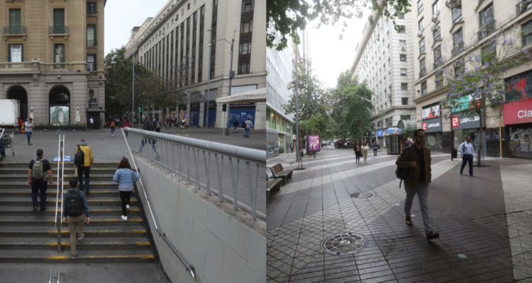 Centro de Santiago amanece sin comercio ambulante tras nuevo operativo de despeje