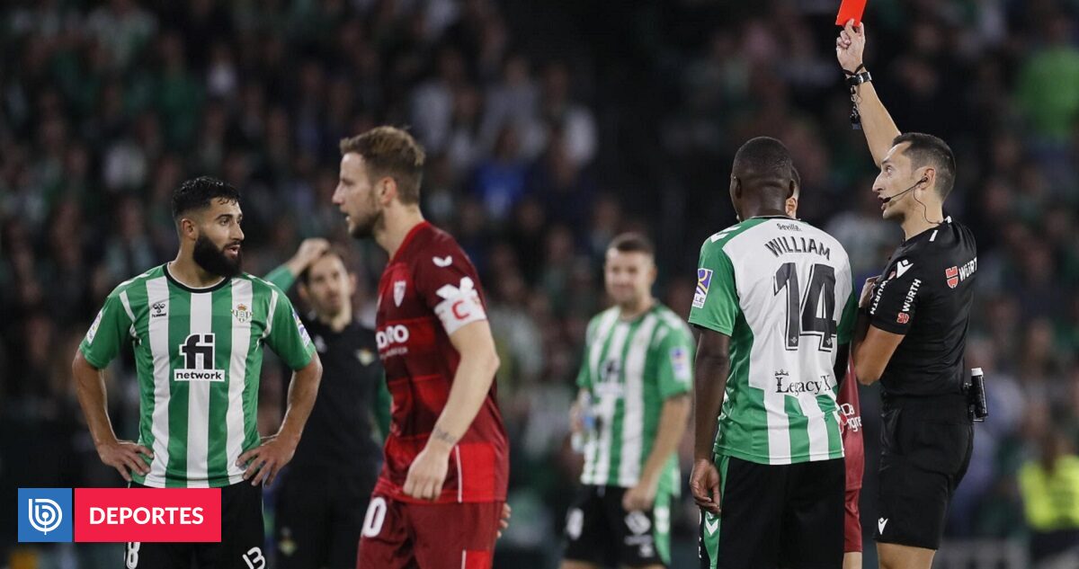 Betis y Sevilla empataron en un derbi caliente con expulsiones