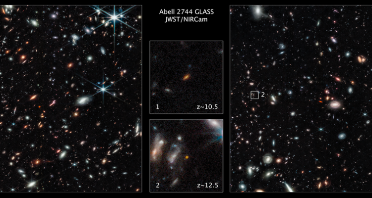James Webb encuentra 2 galaxias tempranas