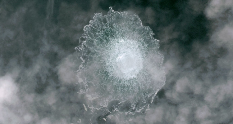 Una de las fugas del Nord Stream.