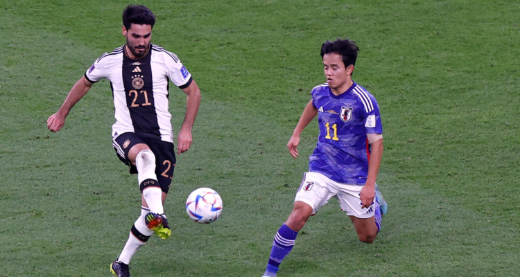 Takefusa Kubo euforico con el triunfo de Japón ante Alemania.