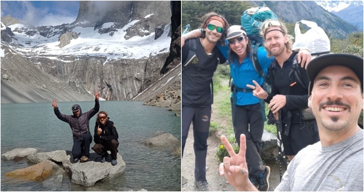 Sebastian Vettel en Torres del Paine