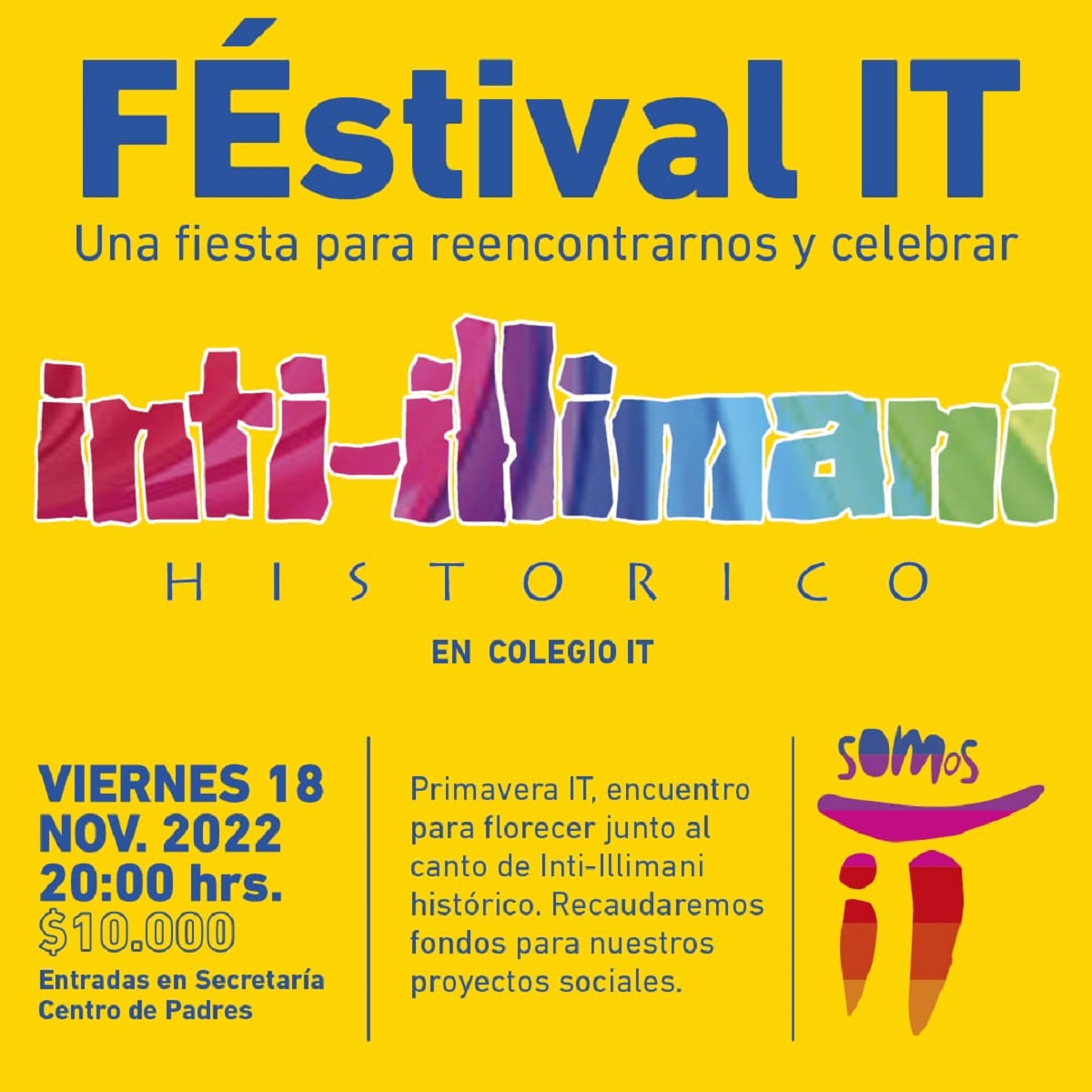 Inti Illimani Histórico se presenta este viernes en el Colegio