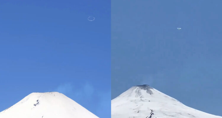Supuesto ovni en Volcán Villarrica era un “anillo de vapor”