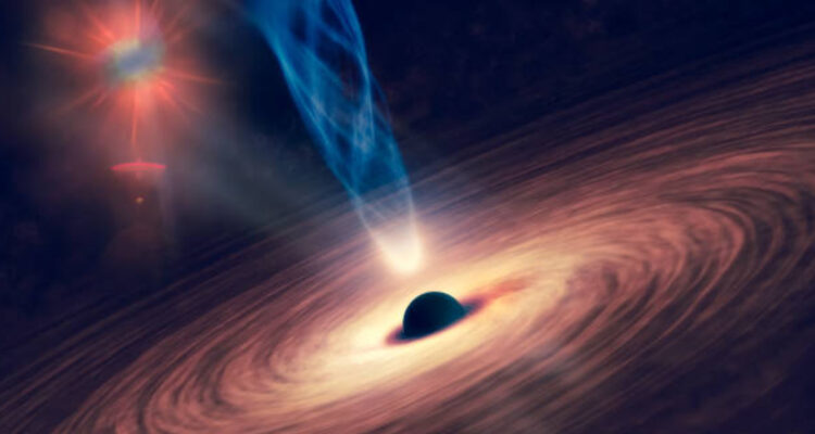 Captan inusual destello de luz desde un agujero negro