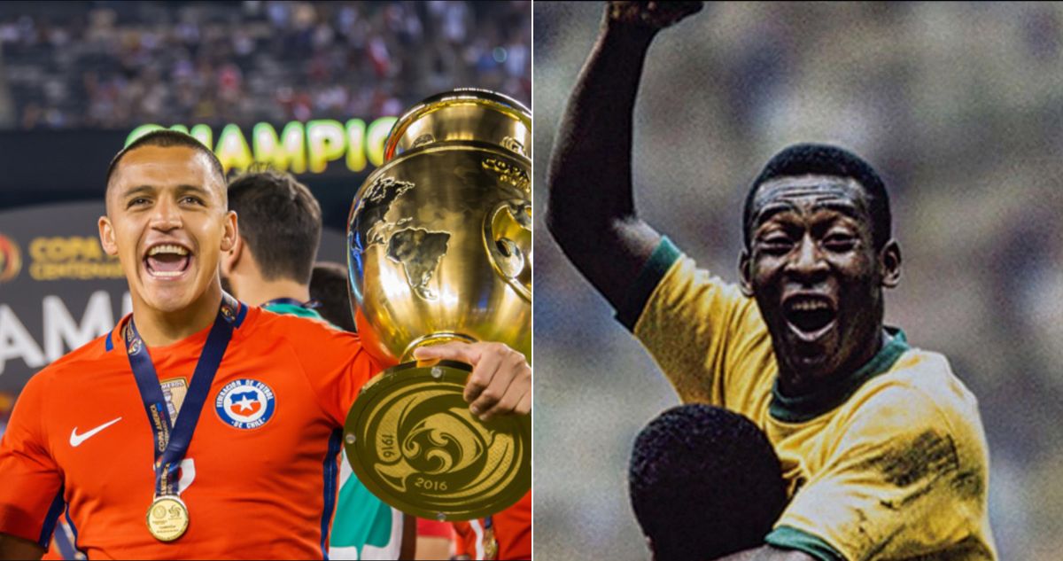 Alexis Sánchez le dice adiós a Pelé con tres imágenes y un breve mensaje