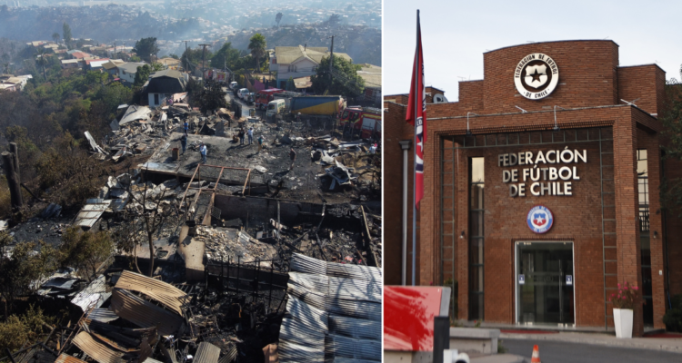 La ANFP instalará un centro de acopio para ayudar a los damnificados por el incendio.