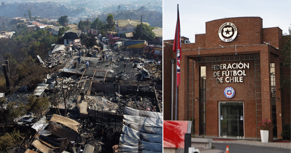 La ANFP instalará un centro de acopio para ayudar a los damnificados por el incendio.