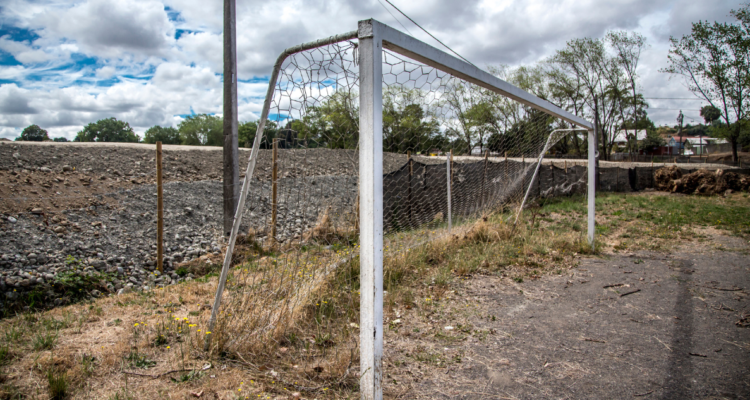 apuñalado cancha de fútbol