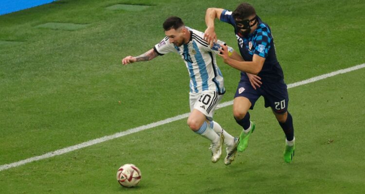 Lionel Messi se mandó un jugadón para el tercer gol de Argentina ante Croacia.