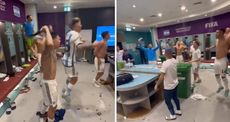 Argentina y su festejo en el camarín indignó a medio inglés.