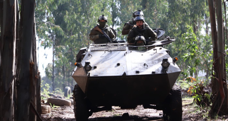 caravana camiones forestales Victoria