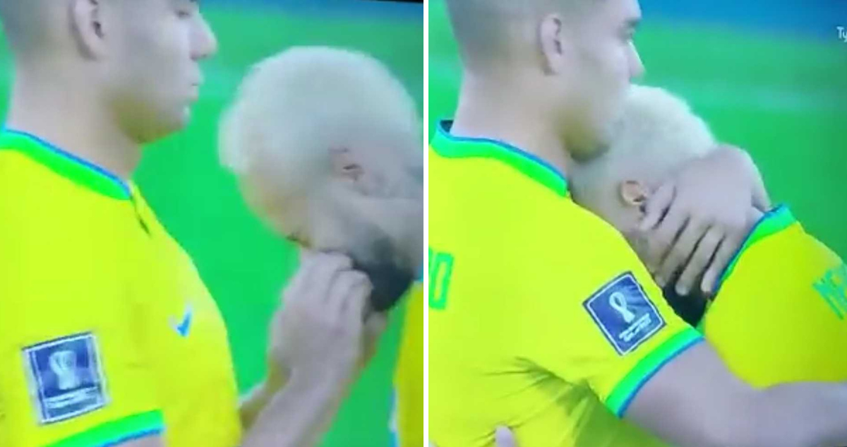 Casemiro aplica misteriosa sustancia en la nariz de Neymar.