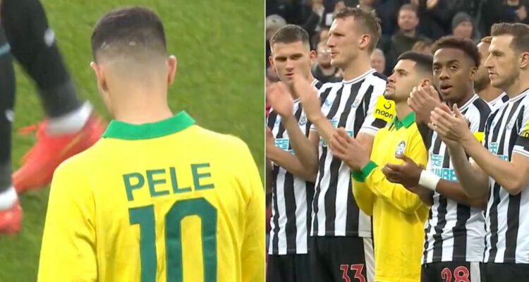 El emotivo homenaje de Bruno Guimarães a Pelé en la Premier League