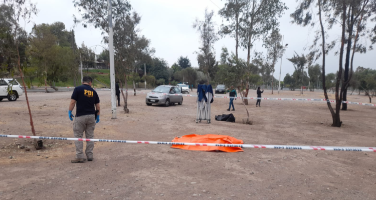 PDI en el sitio del suceso.