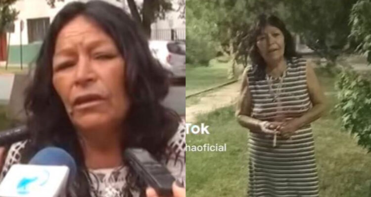 Mujer protagonista del video viral chileno donde menciona a “Las Calila, la Mojojojo”. A su lado, la protagonista del video aclarando que su apodo es “Chaucha”.