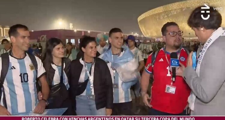 Hincha chileno se peleó con francés en Mundial de Qatar