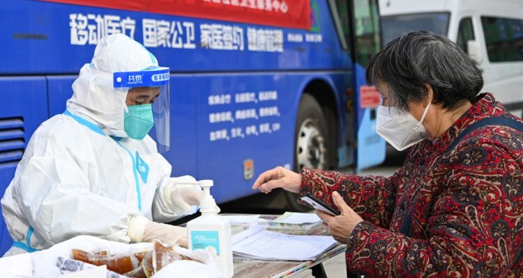 Testeos covid en China.