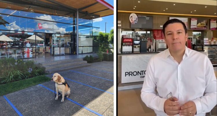 Mujer con discapacidad visual acusa a Copec de no permitir a su perro guía: Gerente pidió disculpas