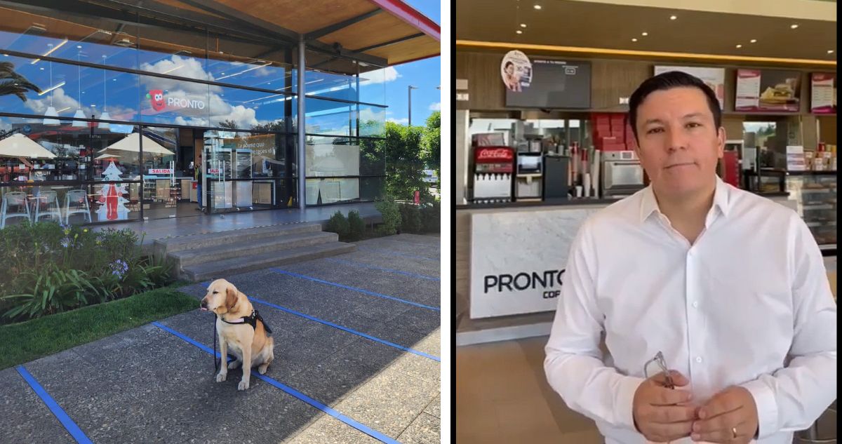 Mujer con discapacidad visual acusa a Copec de no permitir a su perro guía: Gerente pidió disculpas