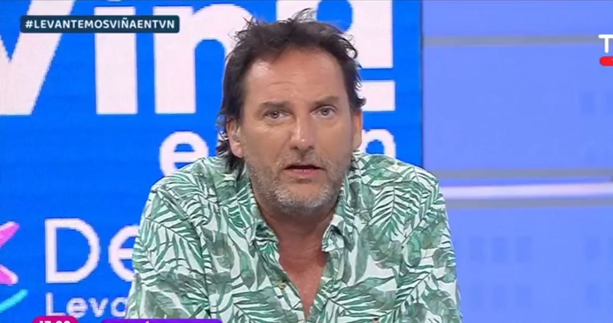 El animador Daniel Fuenzalida participando de Levantemos Viña en TVN.
