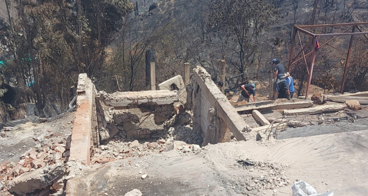 derrumbe muro Viña Mar