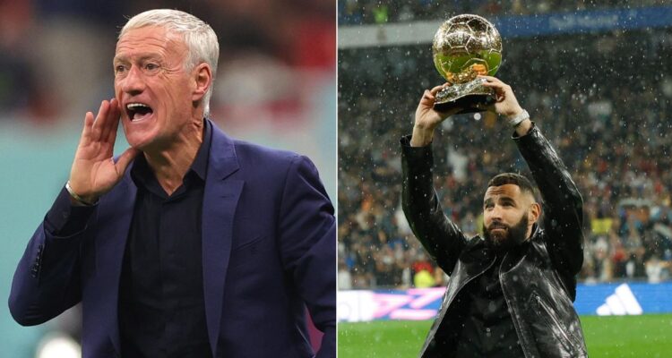 Didier Deschamps reacciona molesto ante pregunta por Karim Benzema