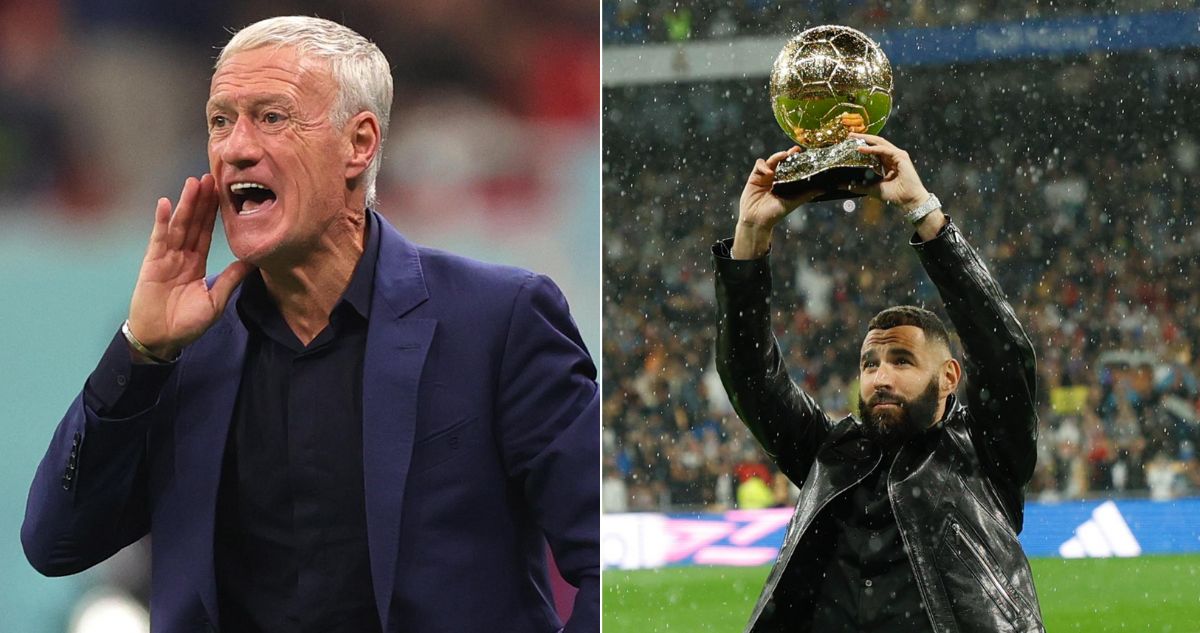 Didier Deschamps reacciona molesto ante pregunta por Karim Benzema